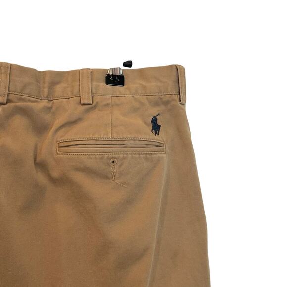 Polo Ralph Lauren Preston Pants Mens 34x30 Khaki Cotton Chino Straight Preppy - Picture 12 of 16